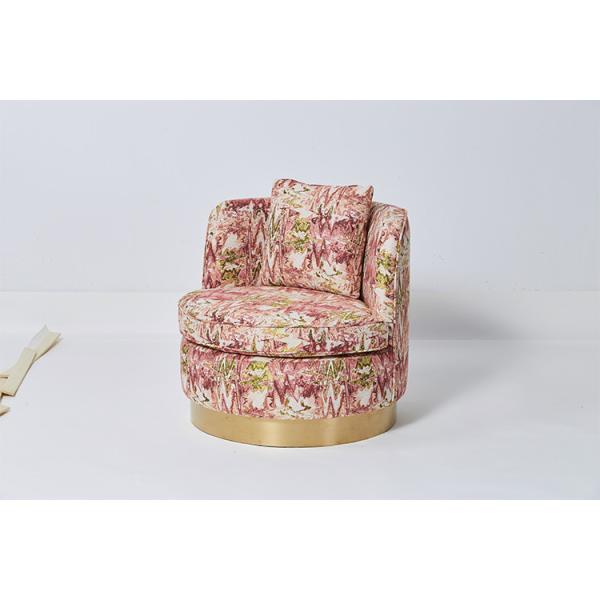 American Style Living Room Couches Crazy Beautiful Velvet Fabric Single Leisure Chair