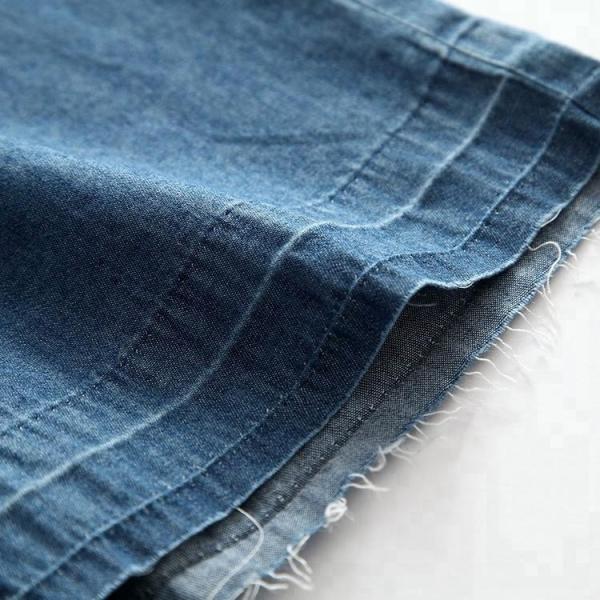 Adjustable Waist Size Kids Denim Clothes Wide Leg Shorts For Girls