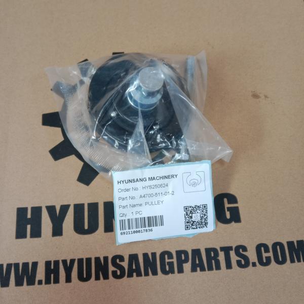 Excavator Engine Parts Pulley A4700-511-01-2 For Hyundai Excavator R110 R140LC R450LC R140W