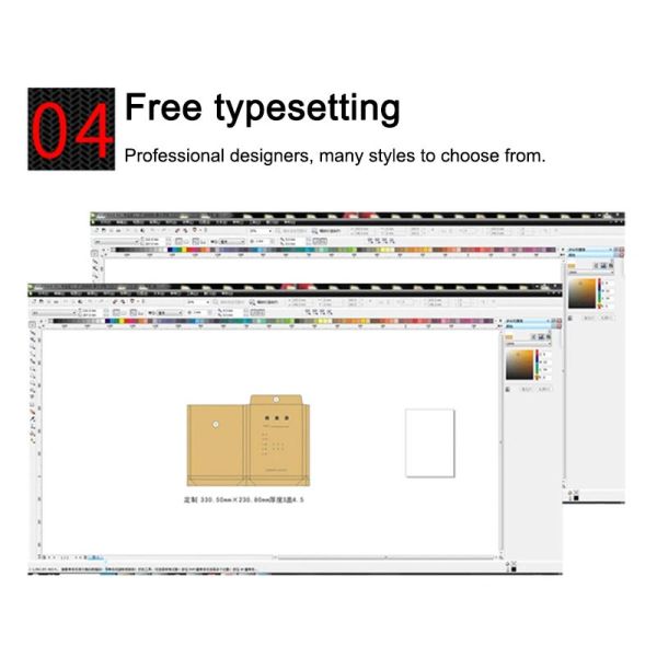 A4 A5 Kraft Paper Gift Card Envelopes Black White Brown 5x7