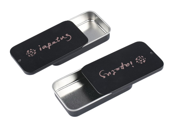 Slider Lip Gloss Tin Container Vintage Makeup Tin For Promotional Gifts