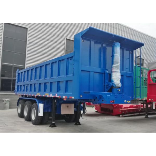 Stone Function 3 Axles 4 Axles Tipper Semi Trailer for Transportation Tire Number 12