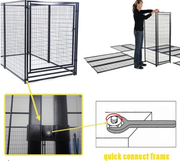 Professional Grade Modular Dog Kennels , Outside Dog Kennels For Large Dogs