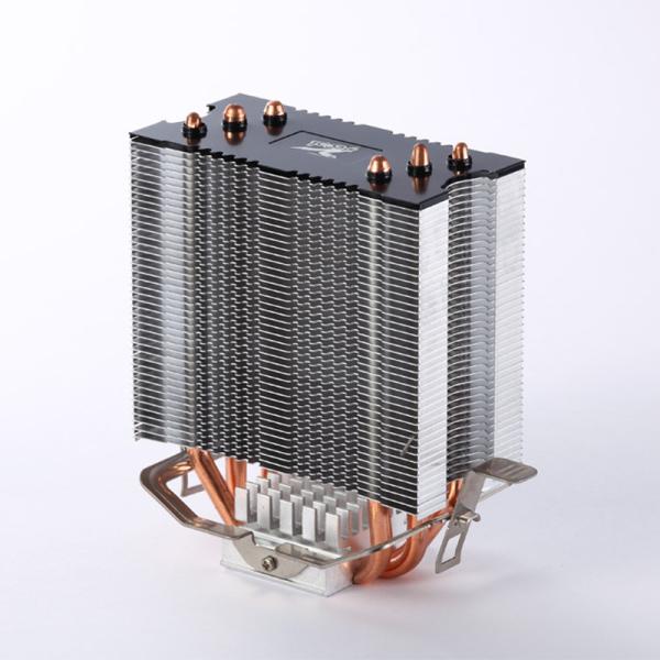 Aluminum Bonded Fin Copper Pipe Heat Sink Folded 75w Heat Dissipation