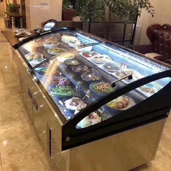 Stainless Steel Fruit Vegetable Display Ladder Cabinet Commercial Multi Step