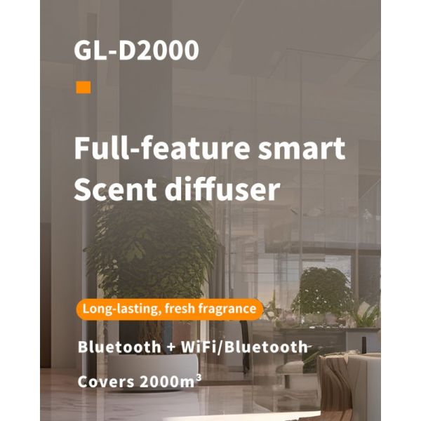Remote Control Intelligent Aroma Diffuser Machine For Large Room 2000cbm Coverage 500ml