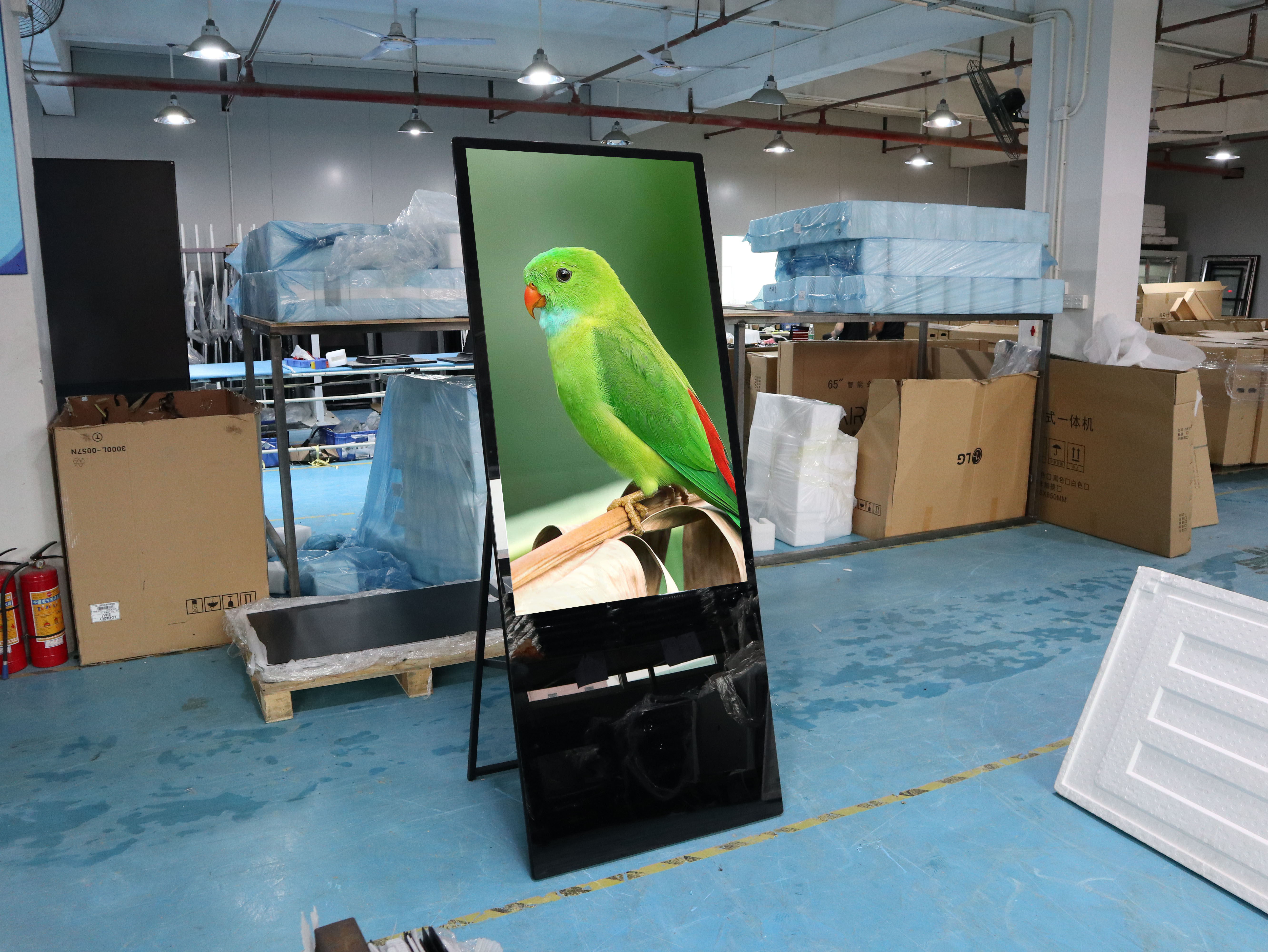 Монитор Signage 450cd/m2 полный HD цифров рекламы VGA складной LCD