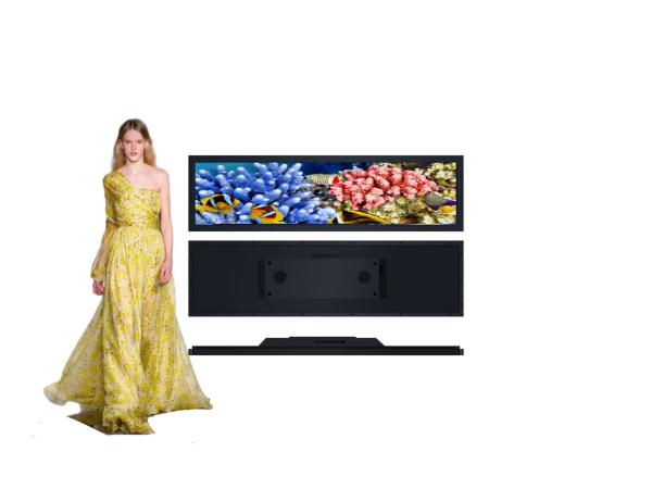 Widescreen Monitor Stretched LCD Bar Display 29.3 Inch For Supermarket Shelf