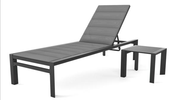 Outdoor Sun Lounger Patio Pool Chair Aluminum Material Poolside Furniture Beach Lounger chair