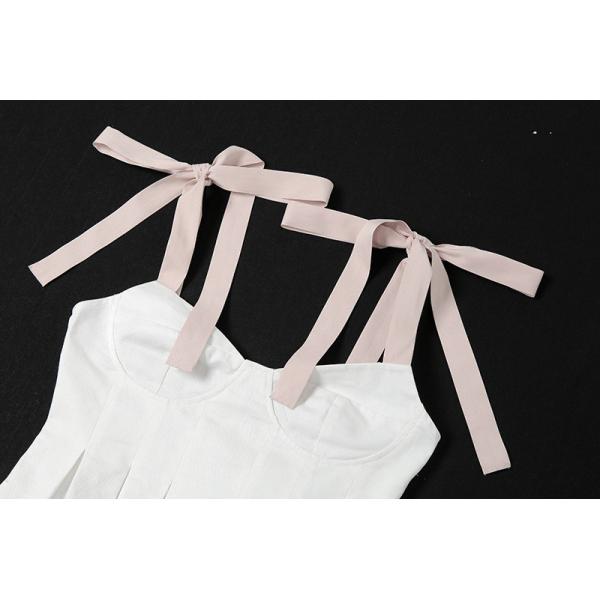 Summer Ladies Camisole Tank Tops Ruffled Hem Straps Slim Fit