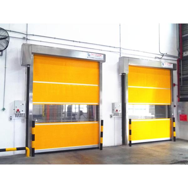 Уборная комната высокоскоростной ПВХ шторы промышленной руловой дверь касательный панель