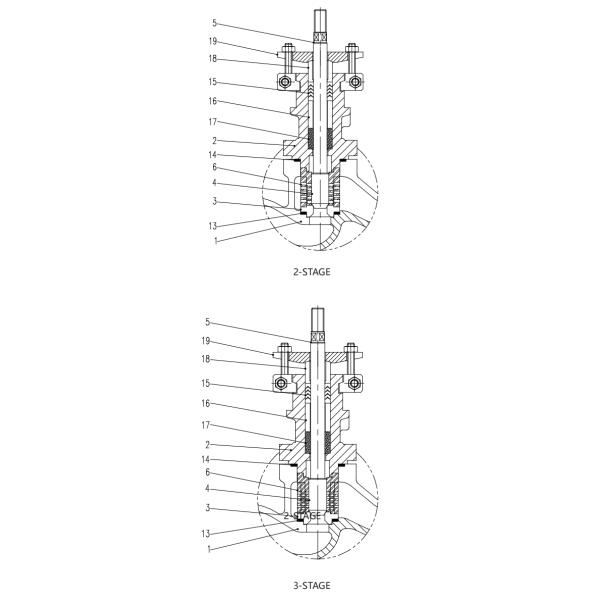 V100-SGH Series High Pressure Single Seated Angle Control Valve (Various trim types)