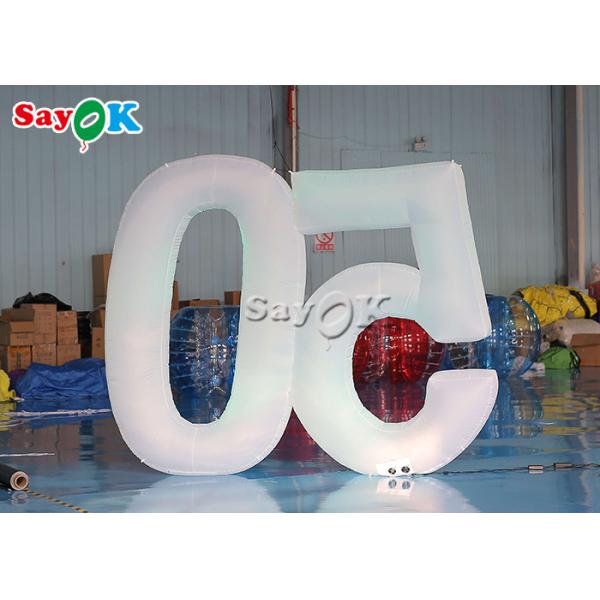 la publicidad de iluminación inflable de la decoración de los 2.5m explota el número “50