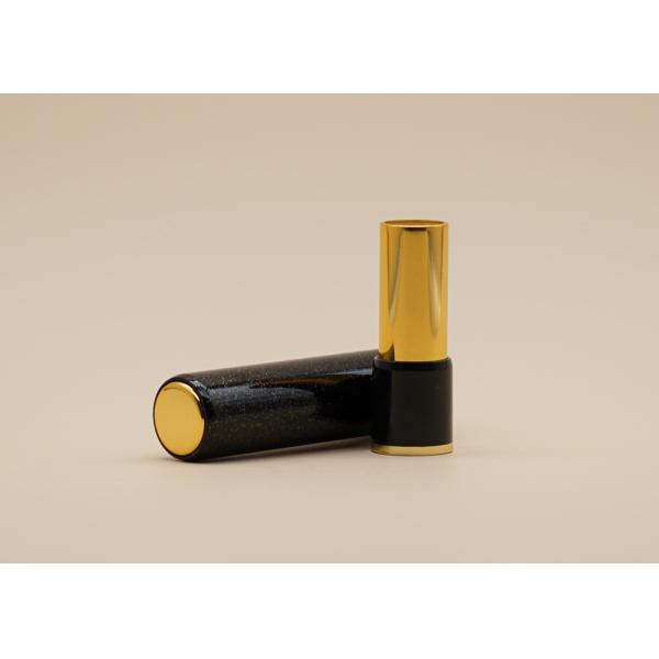 Forme ronde brillante de rouge à lèvres de poudre de perle des tubes 4.5g de sembler étoilé noir vide de ciel