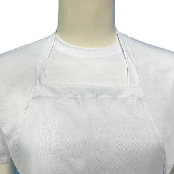 Adult And Kids Comfort White Polyester Aprons For Sublimation Eco Friendly