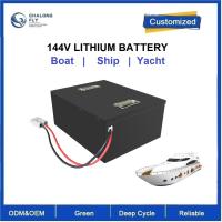 CLF OEM ODM LiFePO4 144V 300AH Customizado Barco Elétrico Navio Iate Bateria de lítio Packs iões de lítio prismáticos LFP