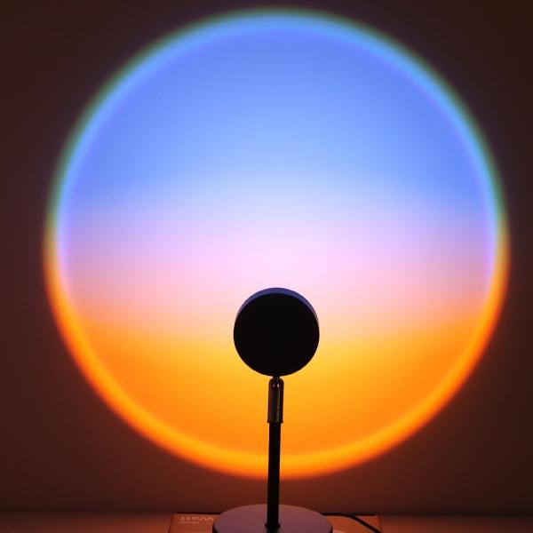 Sunset Lamp Projector for Room,LED Sunset Projection Night Light with Remote Control 16 Colors,Photography/Selfie/Home/L
