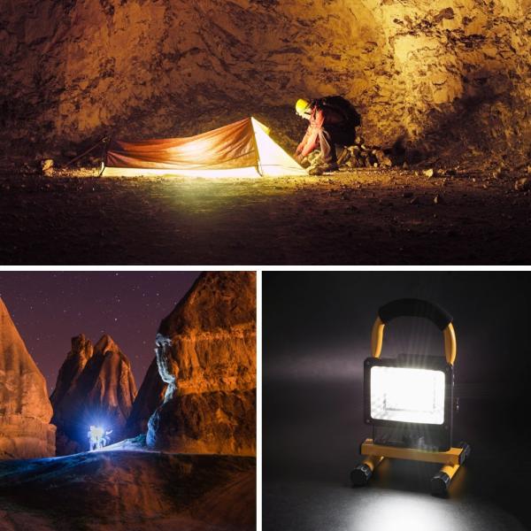 IP67 24 Volt Led Work Lights USB Ports Rechargeable 15W Power 110V -240V