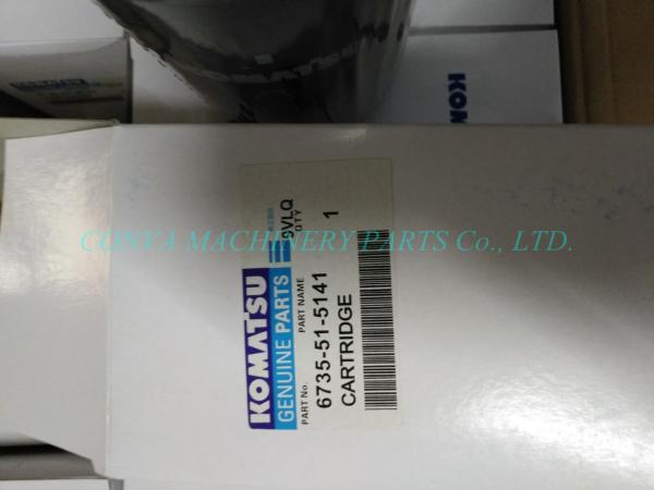 High Efficiency Automotive Oil Filters , Komatsu Oil Filter 6735 41 5141