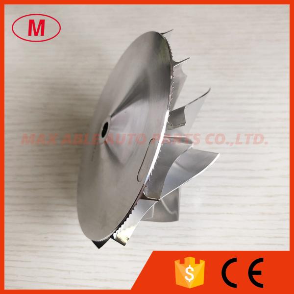 T76 6+6 blades 76.71/102.35mm turbo aluminum 2618/milling/billet compressor wheel for racing