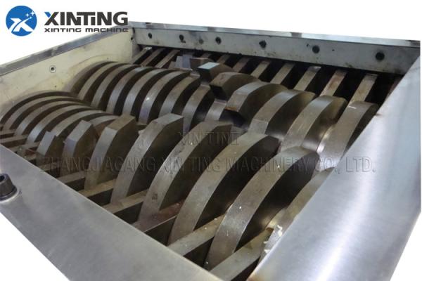 Industry Double Shaft Shredder , Plastic Waste Shredder Machine Blade SKD11