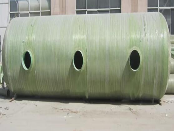 Underground FRP Fiberglass Septic Tank Various Capacity Customized Finished FRP Purification Treatment