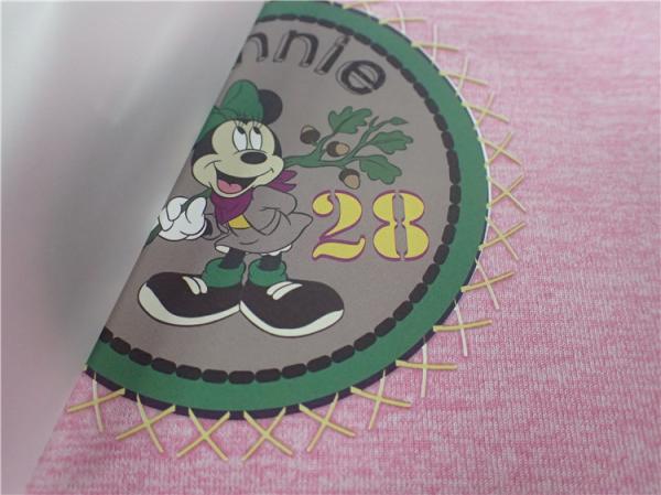 Fer doux sur les logos pour les vêtements courts en peluche monochrome sur le tatami