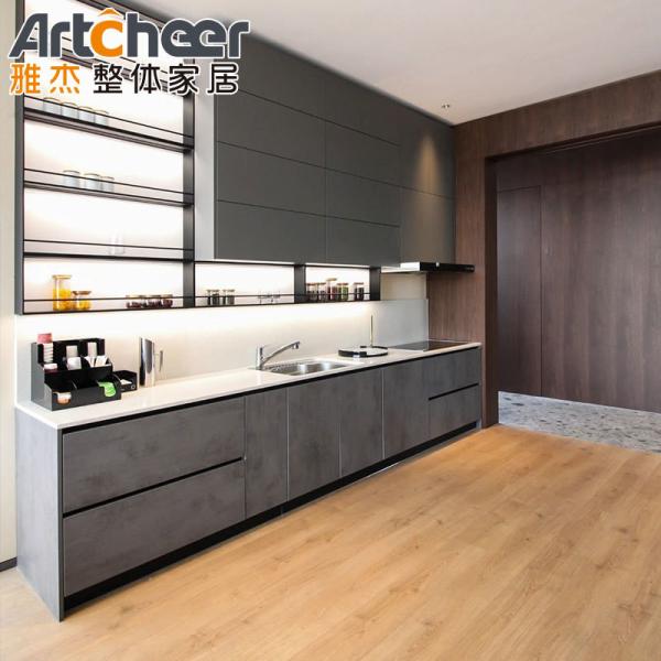 Aluminium Carcase Kitchen Cabinets with Modern Design and Wall Mount Cupboard Shelf