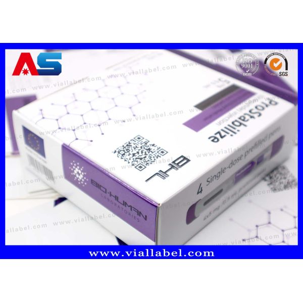 peptides Injection Vial  (2 x 2mL Vials)  Carton Packaging Box For Bodybuilding