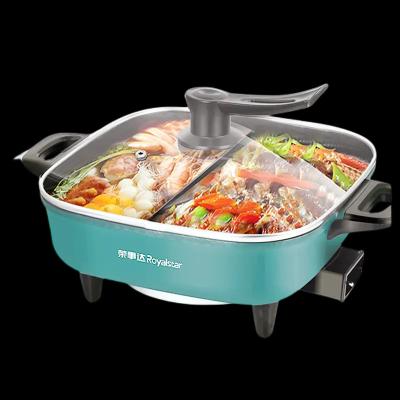 Cookware chaud électrique de bateau à vapeur de pot de 6QT 110V/220V avec le diviseur