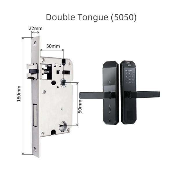 Damp Proof Fingerprint Smart Door Lock Size 20mm For Apartment