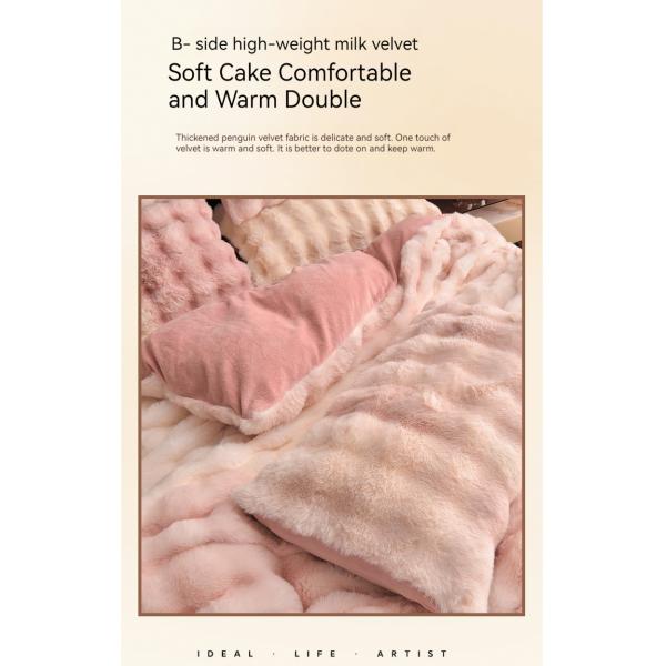 2023 Горячие кроличьи волосы 4-х кусочек набор в кроличьей бархатный молочный бархатный для одноразового дома