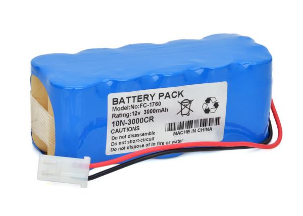 Blue Fukuda FC-1760 NI-MH Battery Replacement , 12V 3000mAh Li-Ion Battery