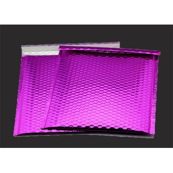 Antistatic Metallic Pink Bubble Mailers , Bubble Wrap Bags 135x210 #-AC