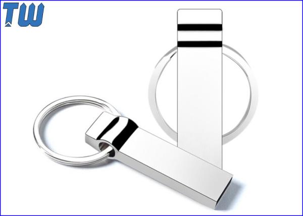 Solid Metal Keyring Usb Drive 64GB for Business Free Logo Printing Company Promotion Gift
