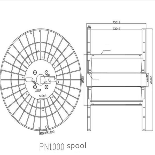 Winding 80MM Hole ABS PN1000 Plastic Coil Wire Spool