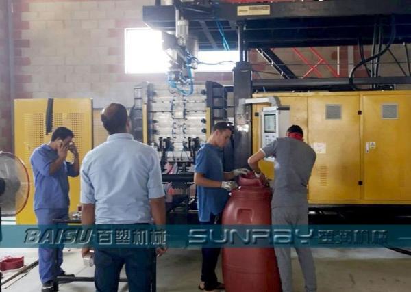 200 Litre Blue HDPE Barrel / Plastic Drum Making Machine 95KW SRB120A