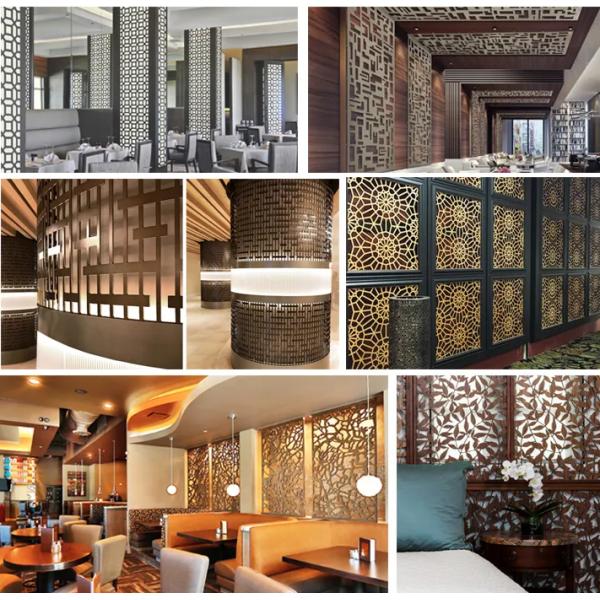 Decorative Laser Cut Metal Fencing Panels Outdoor Privacy Screen