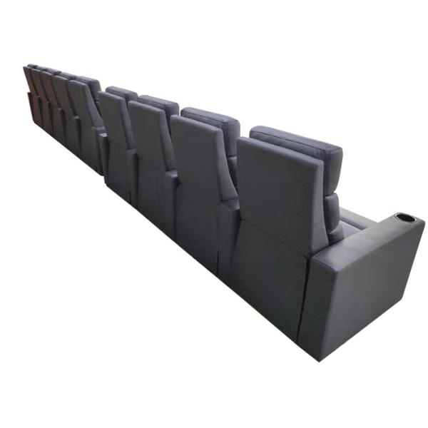 LED Light USB Electric Recliner Chair Single Seater Home Cinema Sofa Set