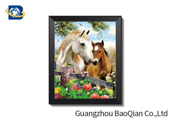 Customized Christmas 3D Lenticular Pictures / Flip Effect Printed 3D Animals Photos
