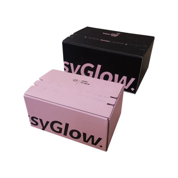 E Flute Corrugated Carton Box Self Sealing Recycled Corrugated Shipping Boxes