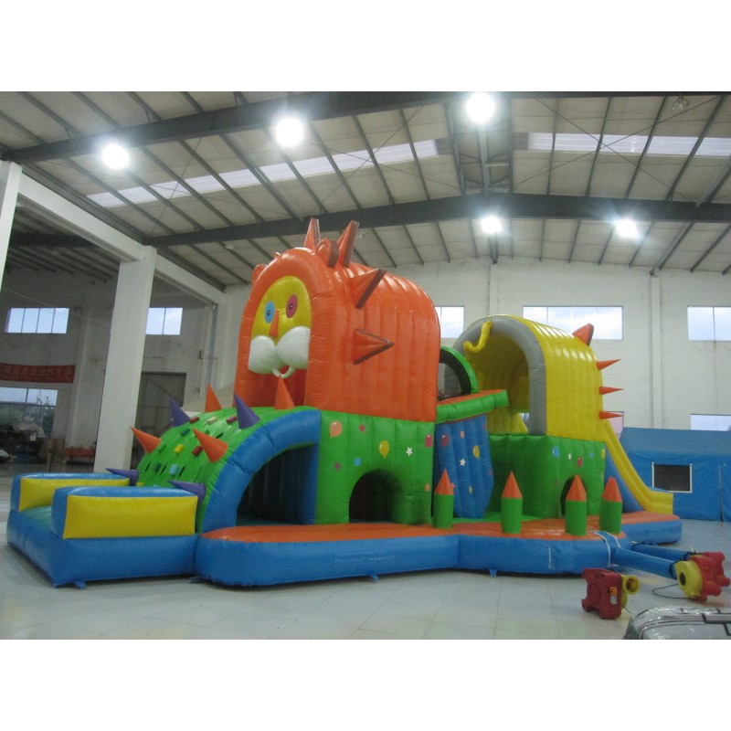 Large Customized PVC  Jumpers Inflatable Bounce House Inflatable Amusement Park/Outdoor Inflatable Obstacle Course for Kids