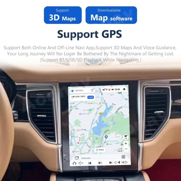 10.4 дюймовый Android Screen Setereo Для 2010-2015 Porsche Macan Мультимедийный плеер GPS навигация Беспроводная Carplay 4G Wifi