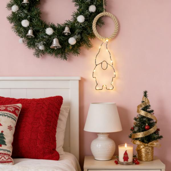 PP Plastic Battery Case Iron Art Decorative Lights with Batteries Featuring Contact Stopper Suitable for Indoor Outdoor