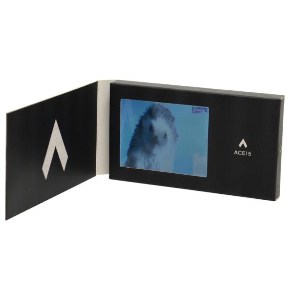 5.0 Inch Coating Hard Cover Video Booklets , Digital Video Brochure