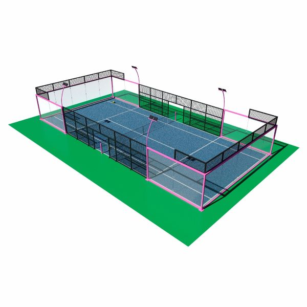 Colorful Anti Slip Artificial Turf 12mm Thick For Tennis Padel Court Training Playground Safe Durable Surface
