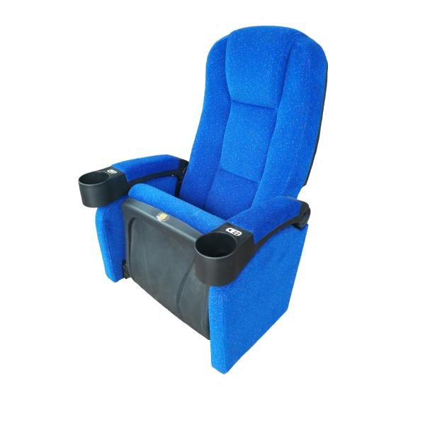 Space Saving Commercial Theater Seating Row LED Side Light Comfort Ensured