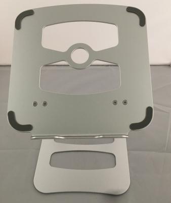 Suporte de oxidação anódico de prata da mesa da tabuleta do suporte do portátil do metal 238*250*3MM