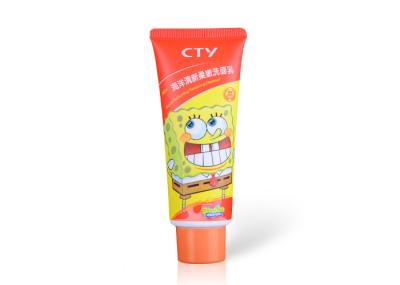 Matt Squeeze Plastic Hand Lotion Tubes , Orange Lotion Tube Containers 2.82 OZ /80ml