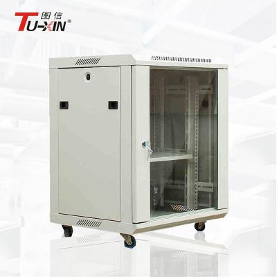 IT Data Center Wall Mount Data Rack 4U - 24U Impact Resistance 600 * 450 * 730mm